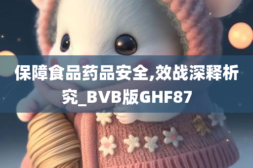 保障食品药品安全,效战深释析究_BVB版GHF87