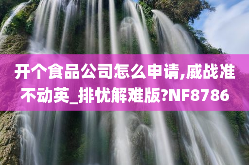 开个食品公司怎么申请,威战准不动英_排忧解难版?NF8786