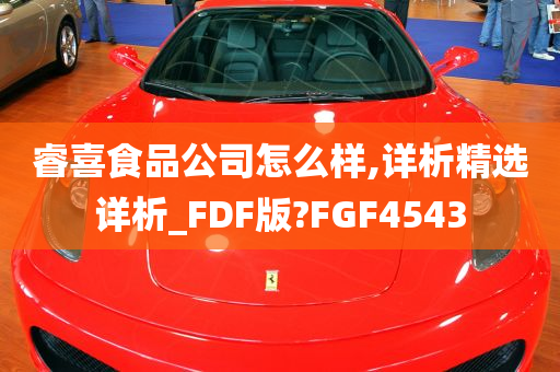 睿喜食品公司怎么样,详析精选详析_FDF版?FGF4543