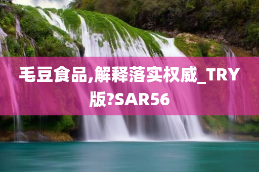 毛豆食品,解释落实权威_TRY版?SAR56