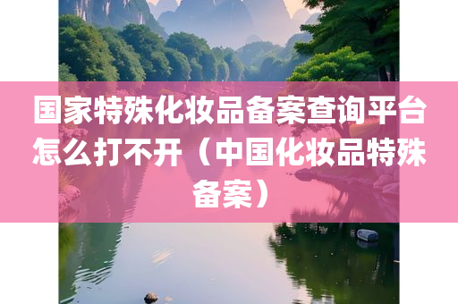 国家特殊化妆品备案查询平台怎么打不开（中国化妆品特殊备案）