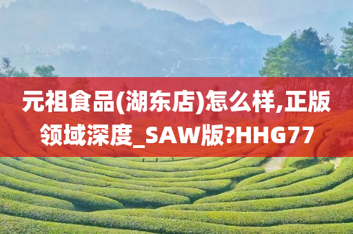 元祖食品(湖东店)怎么样,正版领域深度_SAW版?HHG77