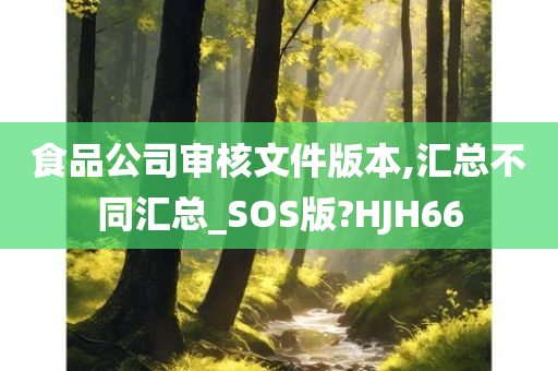 食品公司审核文件版本,汇总不同汇总_SOS版?HJH66