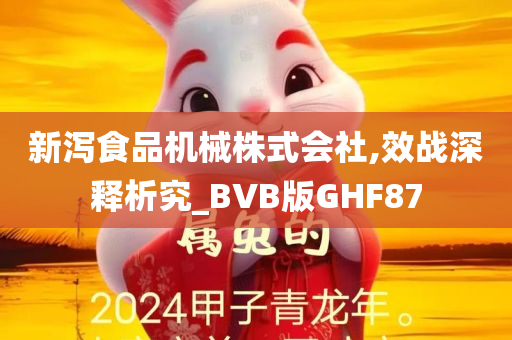 新泻食品机械株式会社,效战深释析究_BVB版GHF87