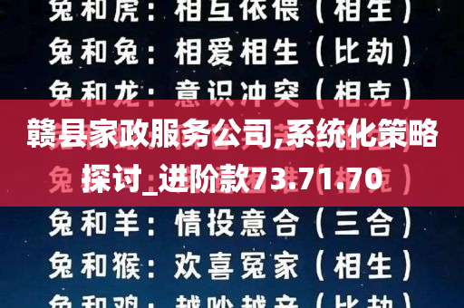 赣县家政服务公司,系统化策略探讨_进阶款73.71.70