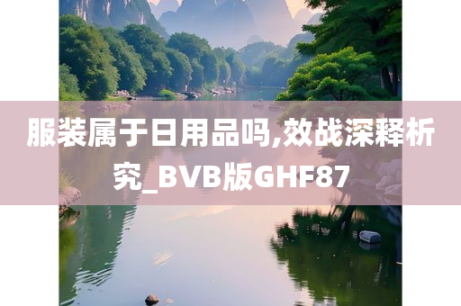 服装属于日用品吗,效战深释析究_BVB版GHF87