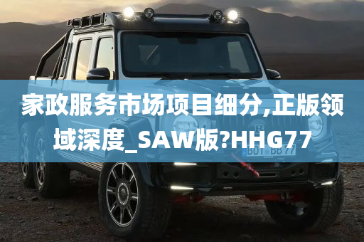 家政服务市场项目细分,正版领域深度_SAW版?HHG77