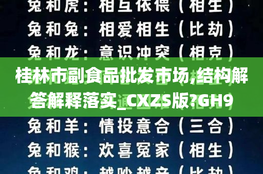 桂林市副食品批发市场,结构解答解释落实_CXZS版?GH9