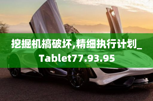 挖掘机搞破坏,精细执行计划_Tablet77.93.95