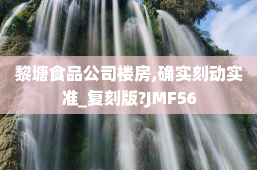 黎塘食品公司楼房,确实刻动实准_复刻版?JMF56