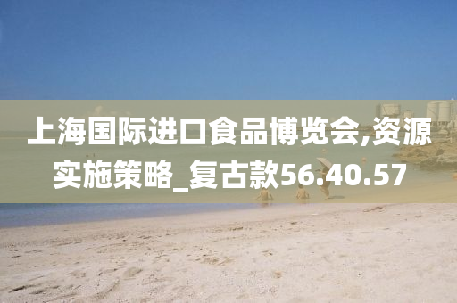 上海国际进口食品博览会,资源实施策略_复古款56.40.57