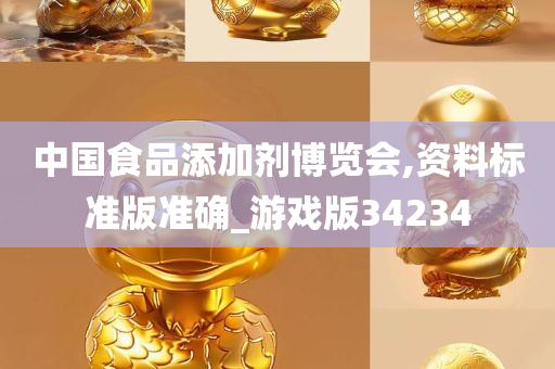 中国食品添加剂博览会,资料标准版准确_游戏版34234