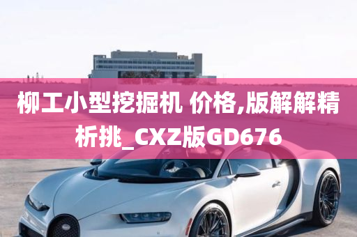 柳工小型挖掘机 价格,版解解精析挑_CXZ版GD676