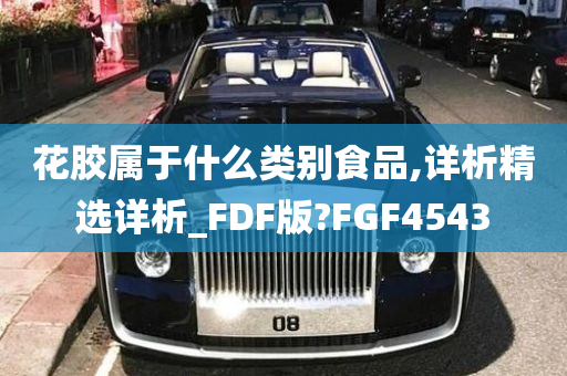 花胶属于什么类别食品,详析精选详析_FDF版?FGF4543