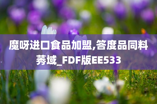 魔呀进口食品加盟,答度品同料莠域_FDF版EE533