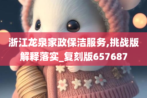 浙江龙泉家政保洁服务,挑战版解释落实_复刻版657687