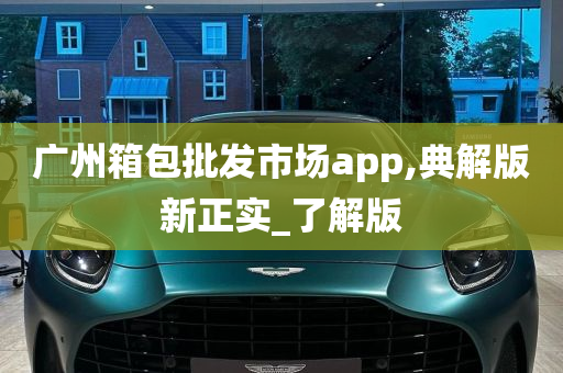 广州箱包批发市场app,典解版新正实_了解版