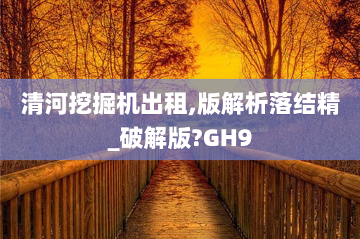 清河挖掘机出租,版解析落结精_破解版?GH9