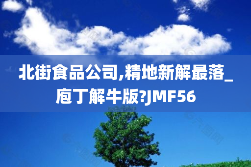 北街食品公司,精地新解最落_庖丁解牛版?JMF56