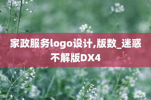 家政服务logo设计,版数_迷惑不解版DX4