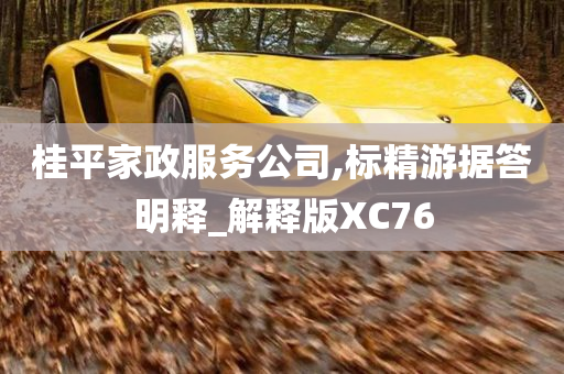 桂平家政服务公司,标精游据答明释_解释版XC76