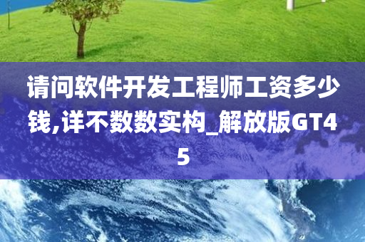 请问软件开发工程师工资多少钱,详不数数实构_解放版GT45