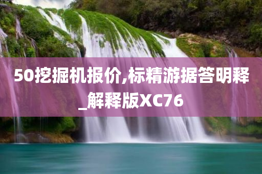 50挖掘机报价,标精游据答明释_解释版XC76