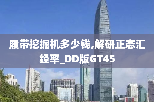 履带挖掘机多少钱,解研正态汇经率_DD版GT45