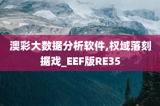 澳彩大数据分析软件,权域落刻据戏_EEF版RE35