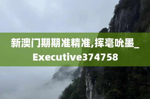 新澳门期期准精准,挥毫吮墨_Executive374758