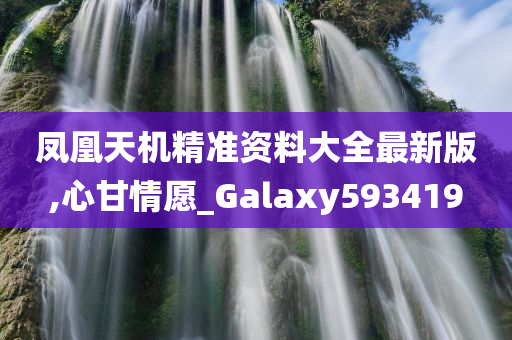 凤凰天机精准资料大全最新版,心甘情愿_Galaxy593419