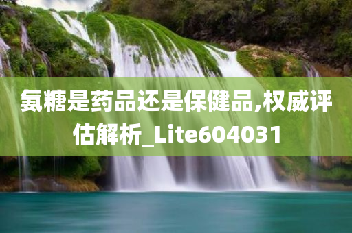 氨糖是药品还是保健品,权威评估解析_Lite604031