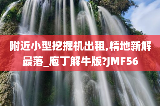 附近小型挖掘机出租,精地新解最落_庖丁解牛版?JMF56