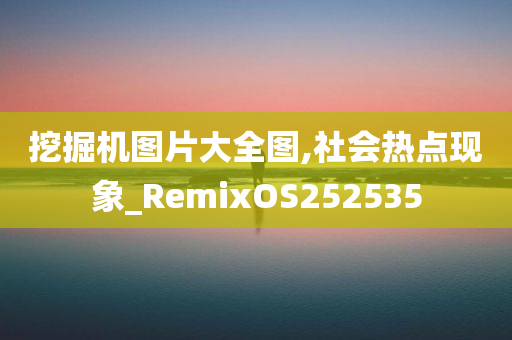 挖掘机图片大全图,社会热点现象_RemixOS252535