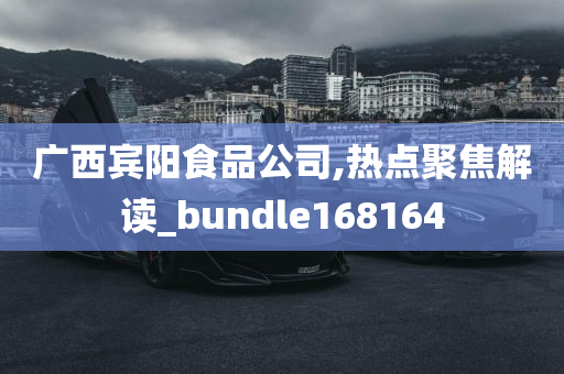 广西宾阳食品公司,热点聚焦解读_bundle168164