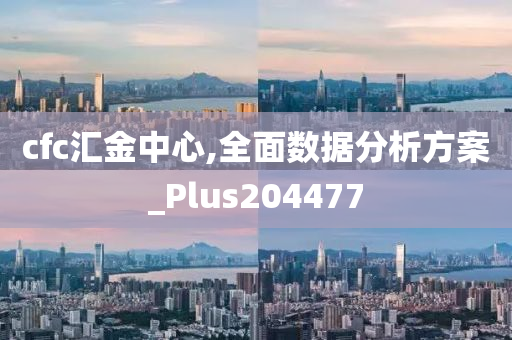 cfc汇金中心,全面数据分析方案_Plus204477