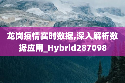 龙岗疫情实时数据,深入解析数据应用_Hybrid287098