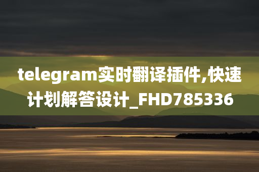 telegram实时翻译插件,快速计划解答设计_FHD785336