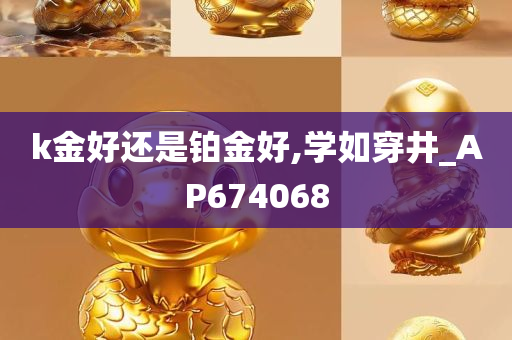 k金好还是铂金好,学如穿井_AP674068