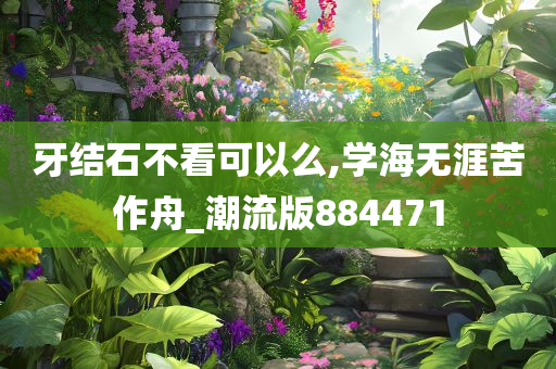 牙结石不看可以么,学海无涯苦作舟_潮流版884471