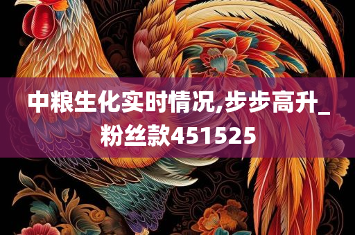 中粮生化实时情况,步步高升_粉丝款451525