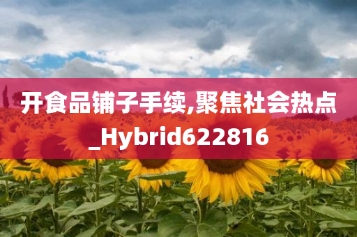 开食品铺子手续,聚焦社会热点_Hybrid622816