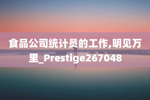 食品公司统计员的工作,明见万里_Prestige267048