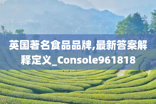 英国著名食品品牌,最新答案解释定义_Console961818