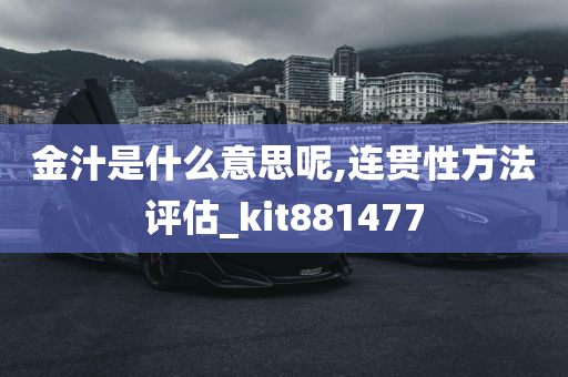 金汁是什么意思呢,连贯性方法评估_kit881477