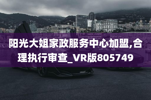 阳光大姐家政服务中心加盟,合理执行审查_VR版805749