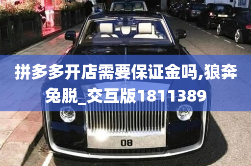 拼多多开店需要保证金吗,狼奔兔脱_交互版1811389