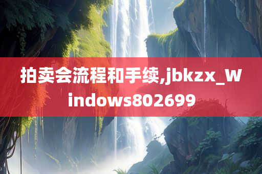 拍卖会流程和手续,jbkzx_Windows802699