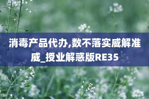 消毒产品代办,数不落实威解准威_授业解惑版RE35