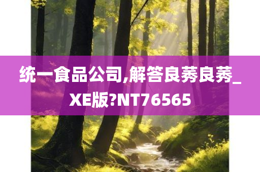 统一食品公司,解答良莠良莠_XE版?NT76565